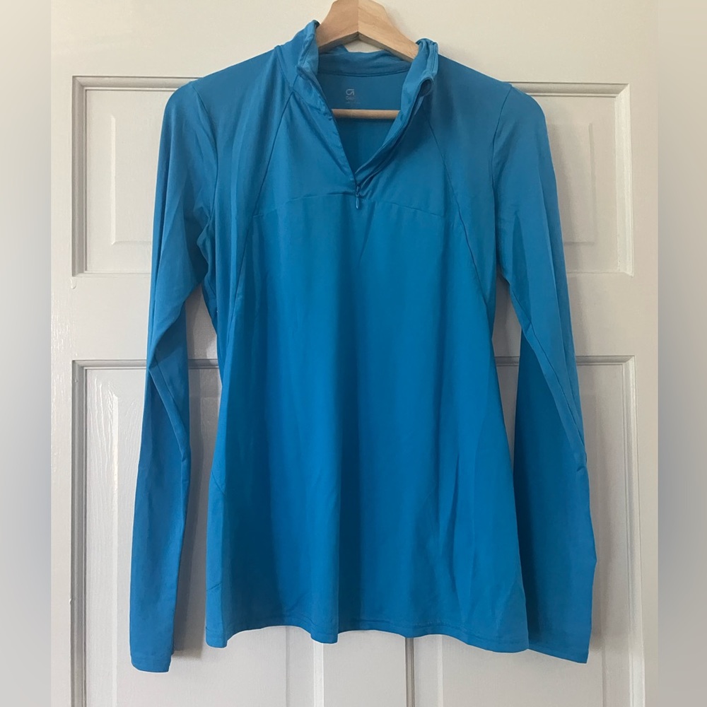 GAP Bright Blue Active Quarter Zip